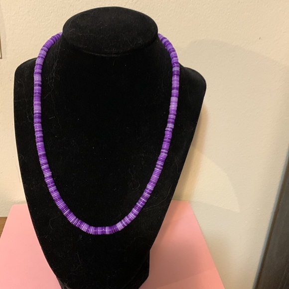 Shades of purple necklace, 18” - Picture 3 of 6